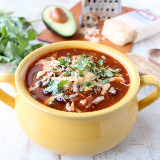 Slow Cooker Chicken Enchilada Soup