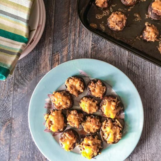 Low Carb Sausage Stuffed Mushrooms