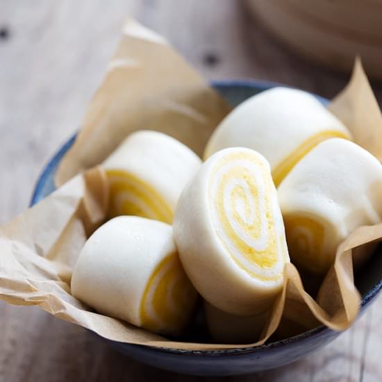 Steamed Pumpkin Buns