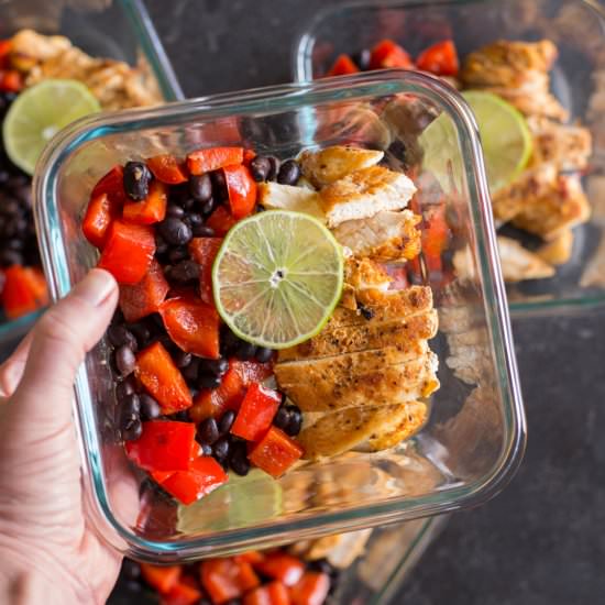 Healthy Southwestern Chicken Bowls