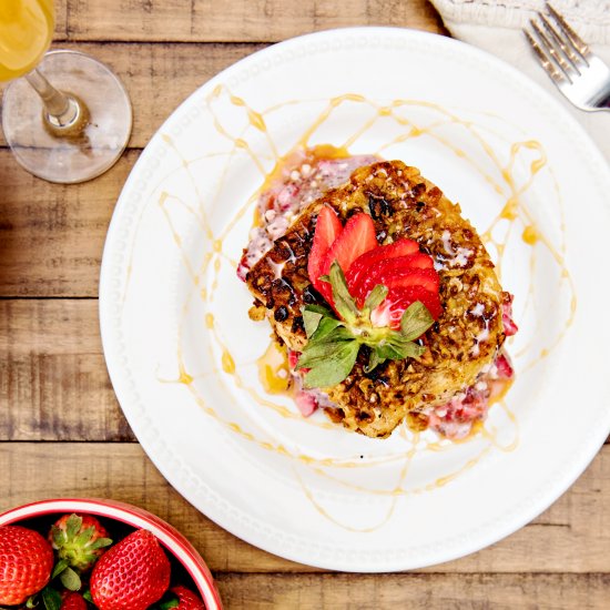 Strawberry Stuffed French Toast