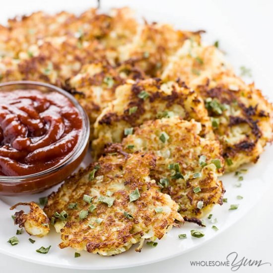 Cauliflower Hash Browns (Low Carb)