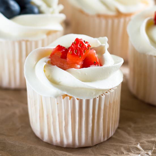 Small-batch Angel Food Cupcakes