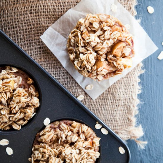 Baked Apple Cinnamon Oatmeal Cups