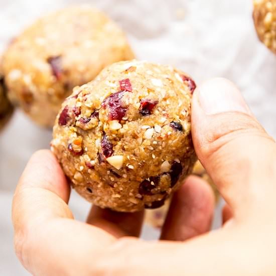 Cranberry Almond Energy Bites