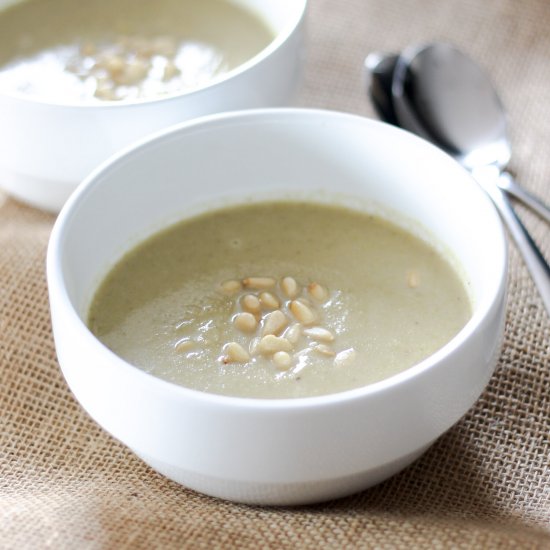 Cauliflower Blue Cheese Soup