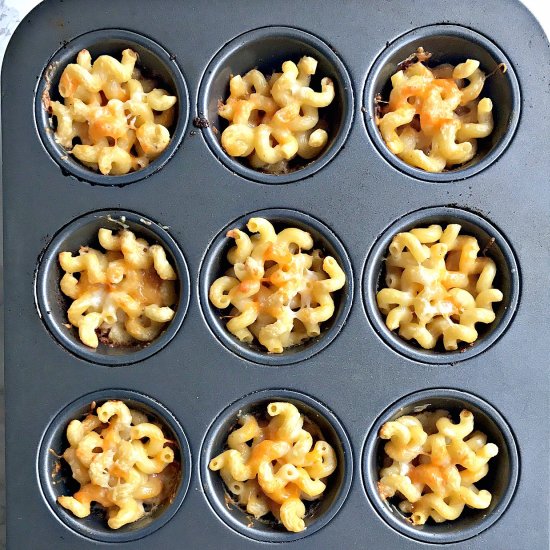 Skinny Superbowl Mac & Cheese Bites