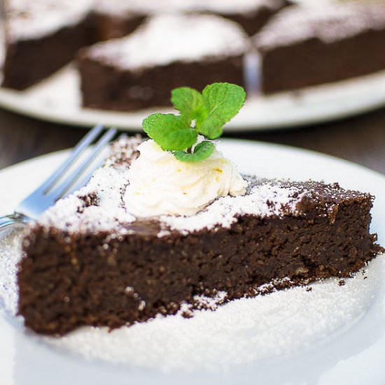 Flourless Chocolate Almond Cake