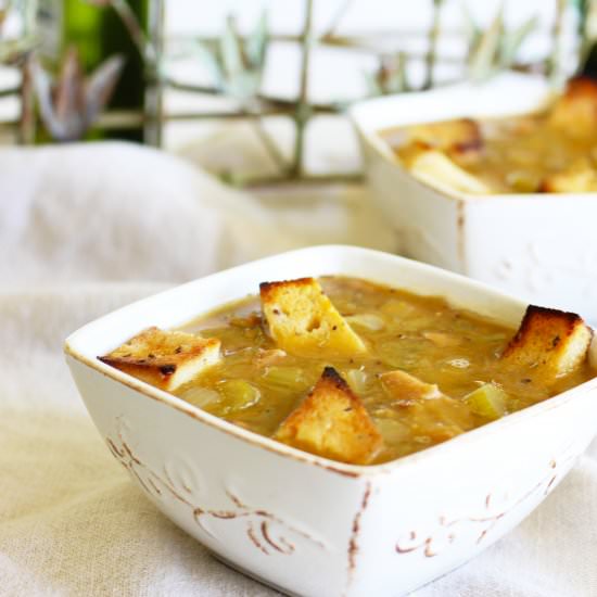 Vegan Crock Pot Split Pea Soup