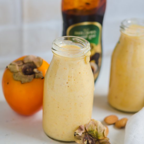 Persimmon smoothie with Date Syrup