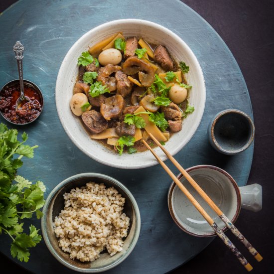 Braised Pork with Sea Cucumber