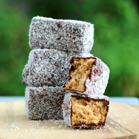 Homemade Gluten Free Lamingtons