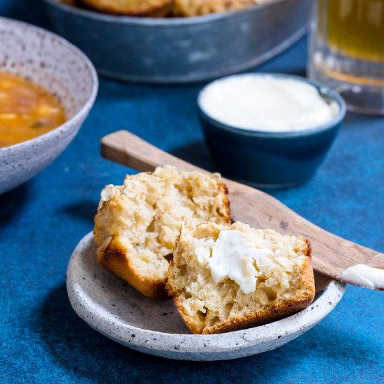 Honey Wheat Hard Cider Muffins