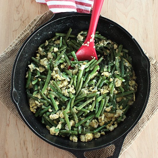 Green Bean and Egg Stir Fry