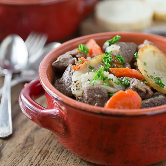 French Baeckeoffe Oven Stew