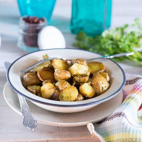 Panfried Chutney Potatoes