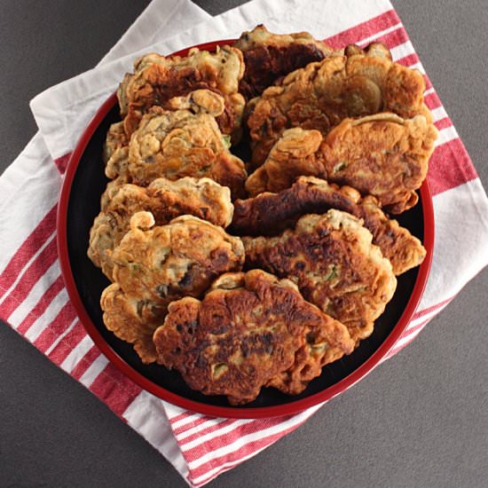 mushroom fritters