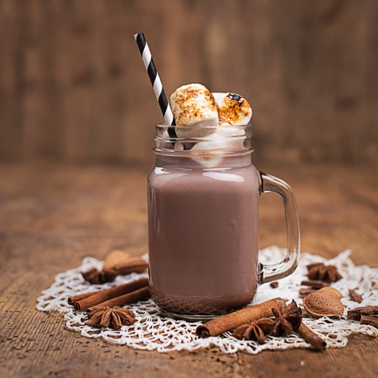 Hot rum chocolate