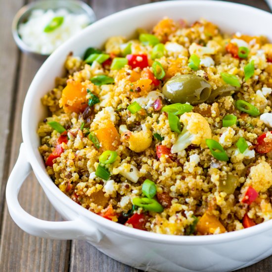 Mediterranean Warm Quinoa Salad