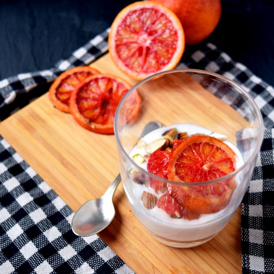 Rosemary Yogurt with Blood Orange