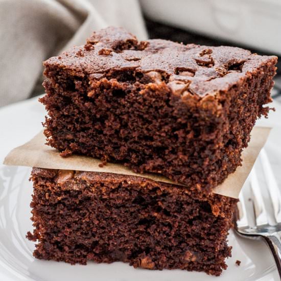 Double Chocolate Traybake Cake