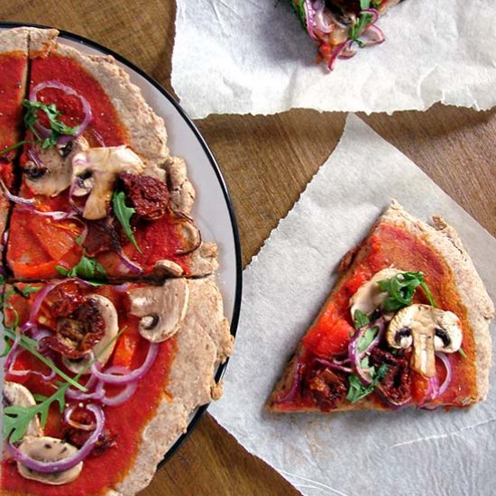 Wholemeal Yeast-free Vegan Pizza