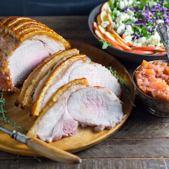 Garlic and Herb Roasted Pork Loin