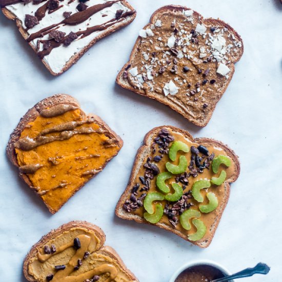 5 Vegan Dessert Breakfast Toasts