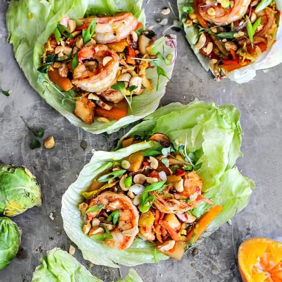 Citrus + Soy Lettuce Cups