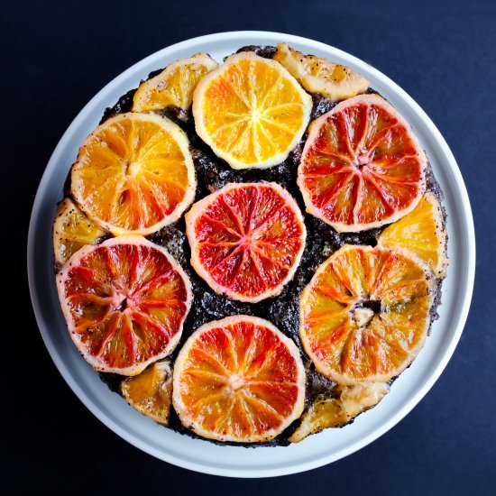 Citrus and poppy seed cake