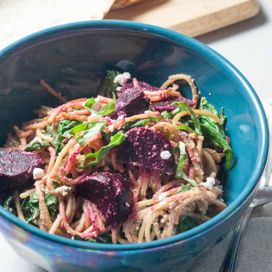 Balsamic Beet Pasta