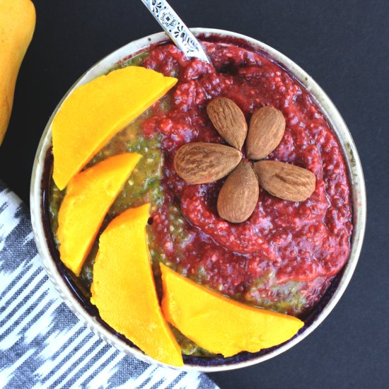 Strawberry Mango Chia Pudding