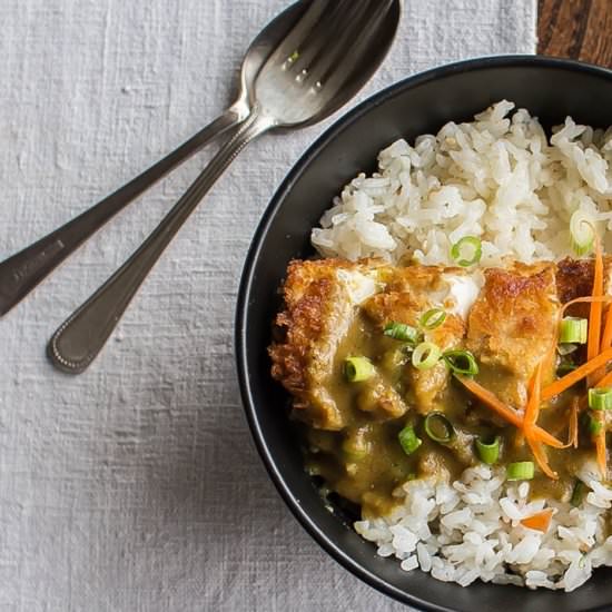 Tofu katsu curry