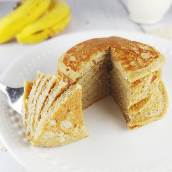 Oatmeal Pancakes (Vegan/Dairy Free)