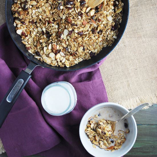 Skillet Fruit & Nut Granola