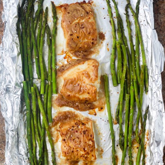 Sheet Pan Coconut Glazed Baked Cod