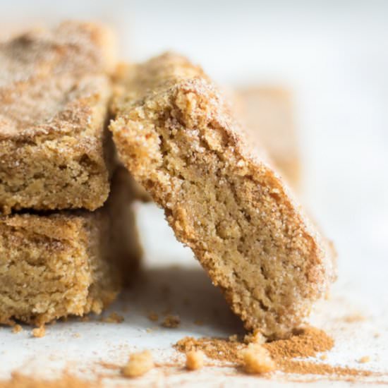 Gluten Free Snickerdoodle Blondies