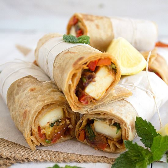 Paneer Wrap / Paneer Kathi Roll