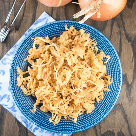 Crispy Beer Battered Onion Straws