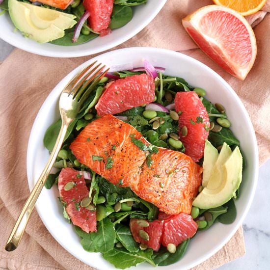 Grapefruit Salmon Salad