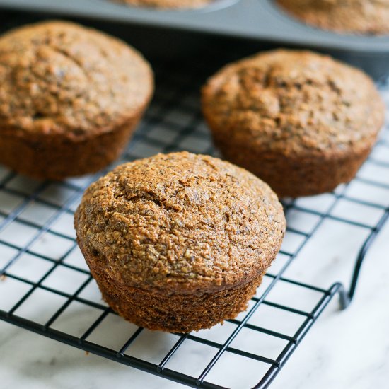 Healthy Date Bran Muffins