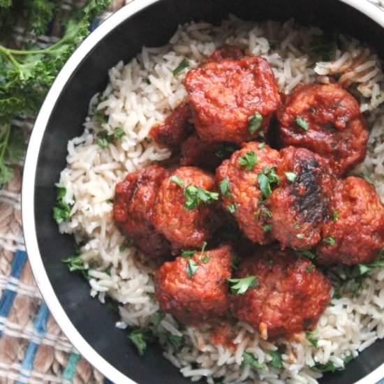 Slow Cooker Greek Meatballs