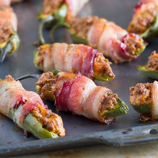 Taco Stuffed Bacon Wrapped Jalapeno