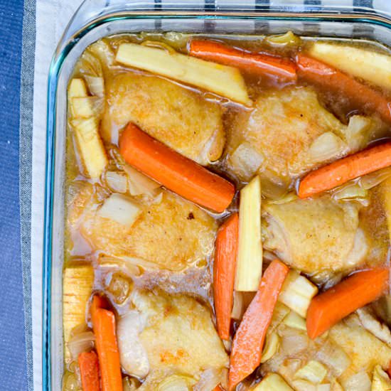 Simply Braised Chicken Thighs