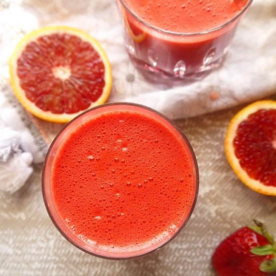 Strawberry-Citrus Beet Carrot Juice