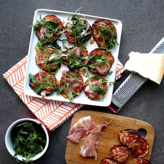 Eggplant Grain-free Mini Pizzas