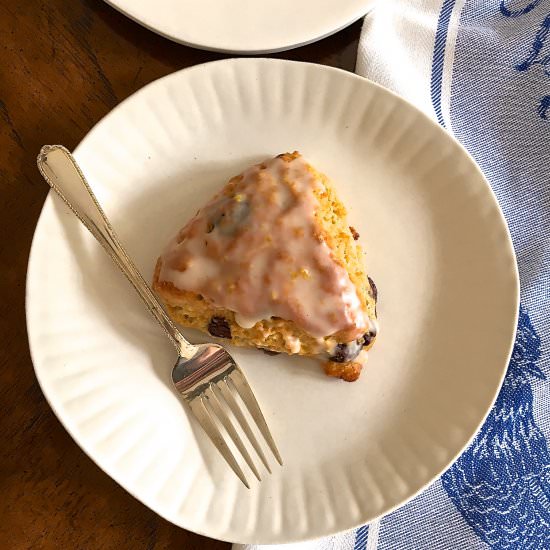 Orange and Chocolate Chip Scones