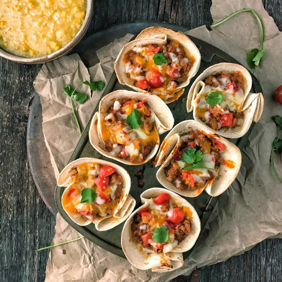 Baked Taco Cups