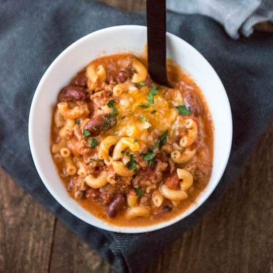 Slow Cooker Chili Mac