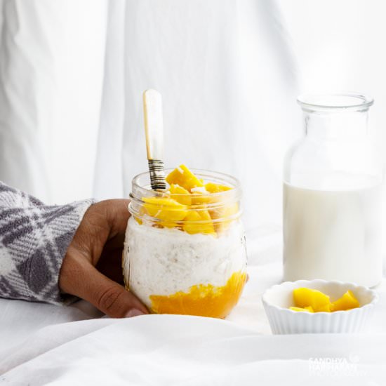 Mango Coconut Overnight Oats